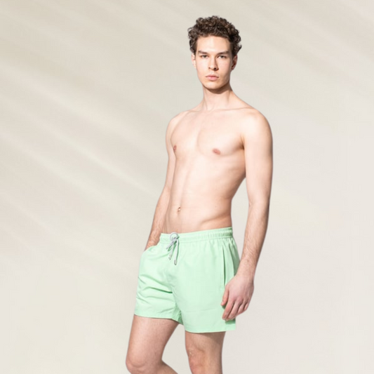 John Frank Men's Swimming Trunks – Premium Comfort Mint Color