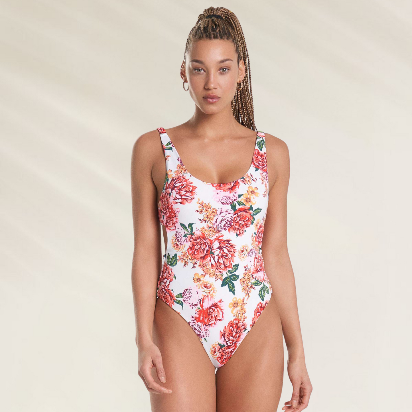 Fato de Banho Maaji Floral com laço na Cintura Laçada