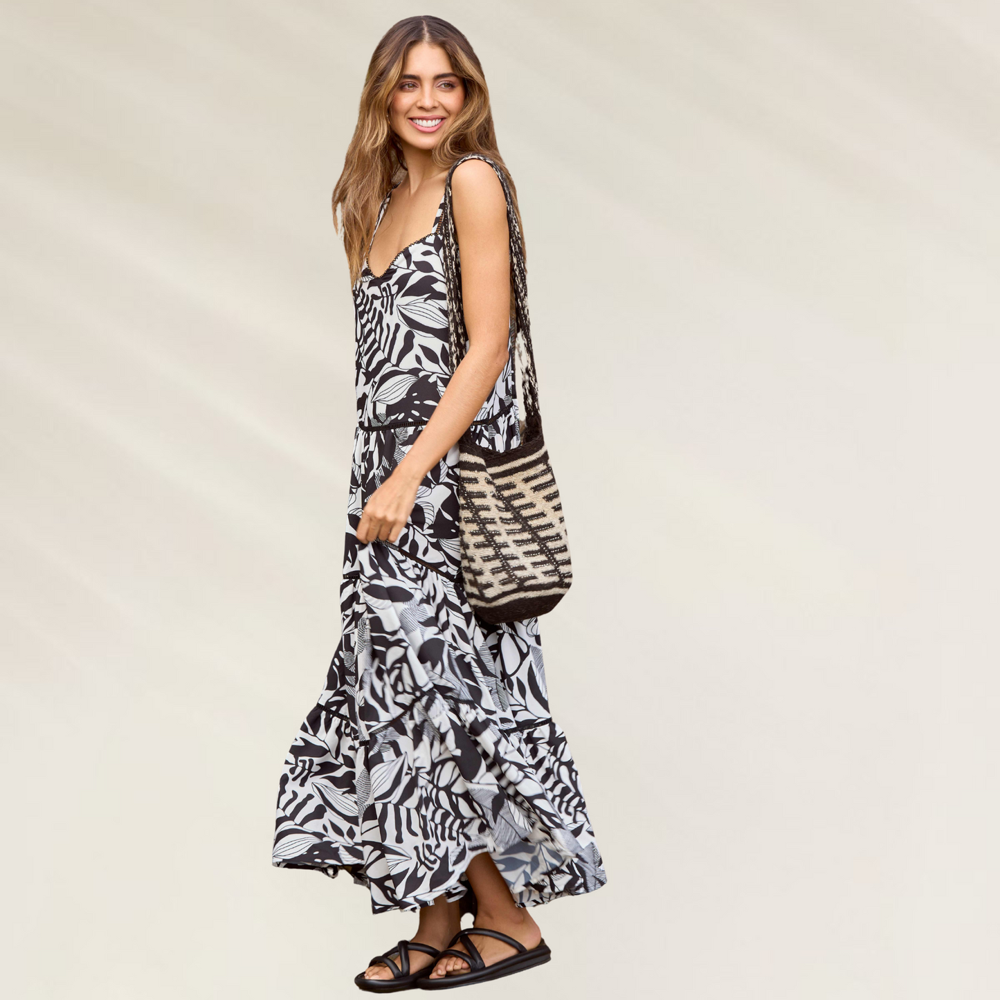 Vestido Longo Cosita Linda com Detalhes Artesanais