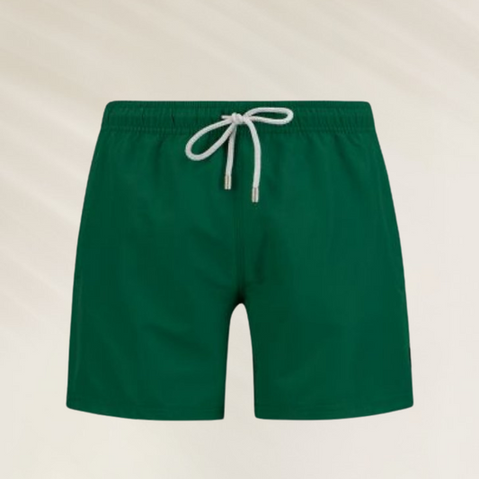 John Frank Men's Swimming Trunks – Premium Comfort Dark Green