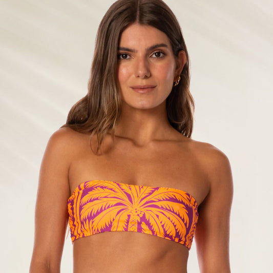 Top de Biquíni Caicai Flamingo Palm Kanani