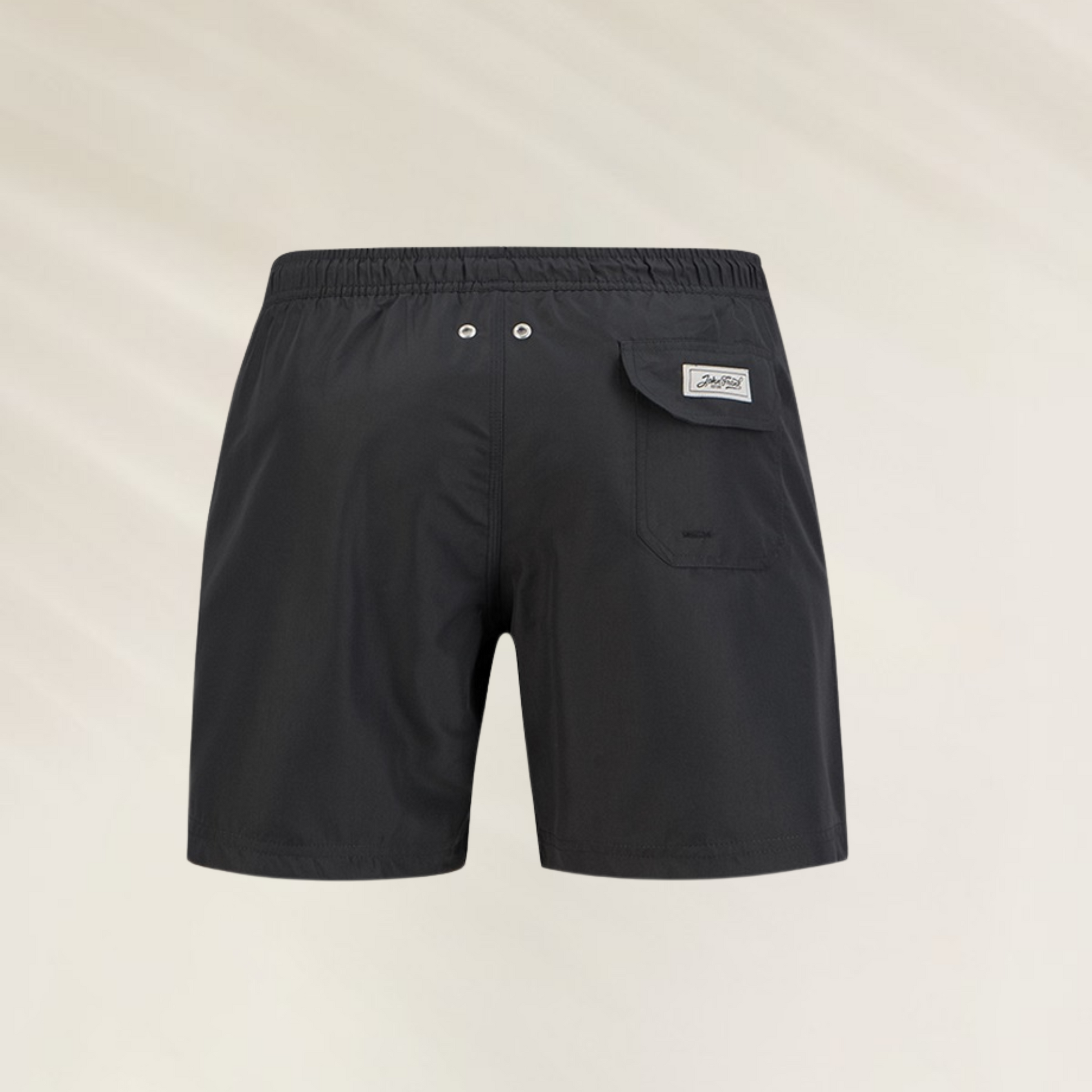 Calção de Banho Homem John Frank – Conforto Premium Cor Antracite com bolso traseiro e elástico na cintura
