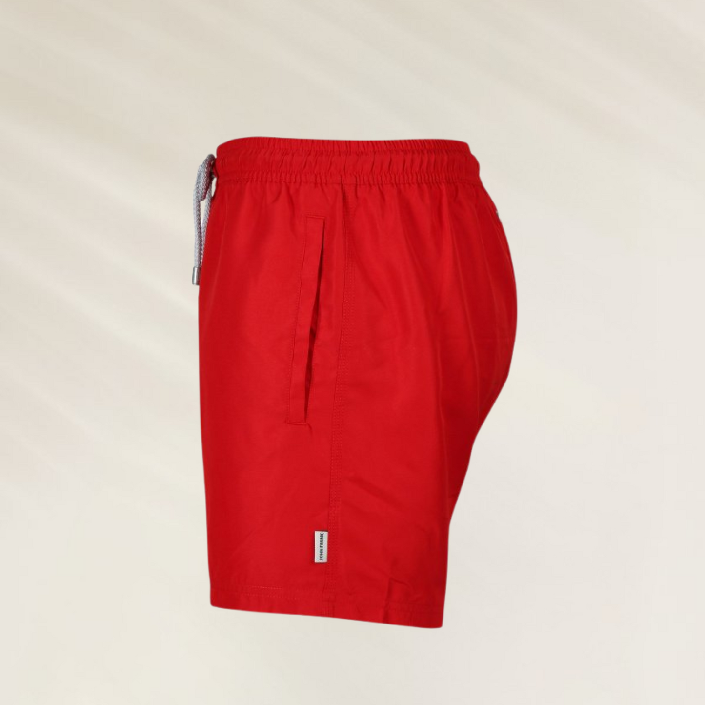 Calção de Banho Homem John Frank – Conforto Premium Cor Vermelho, design moderno e tecido leve.