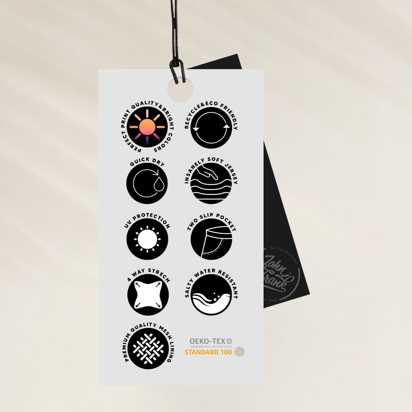 Calções de Banho Homem Ripped da John Frank com estampa colorida de cachorros em boias