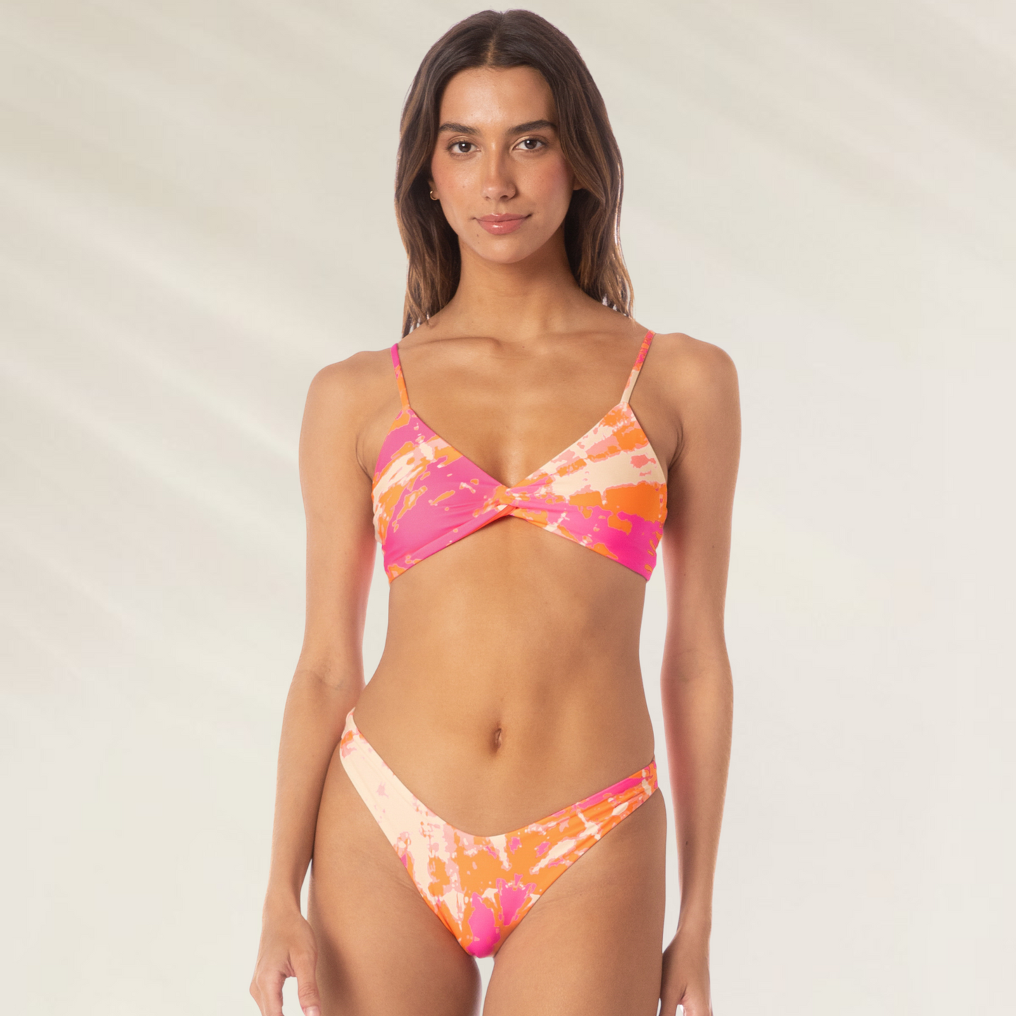 CUECA reversivel Maaji Flamingo Swirl Splendid em cores vibrantes, ideal para praia e piscina