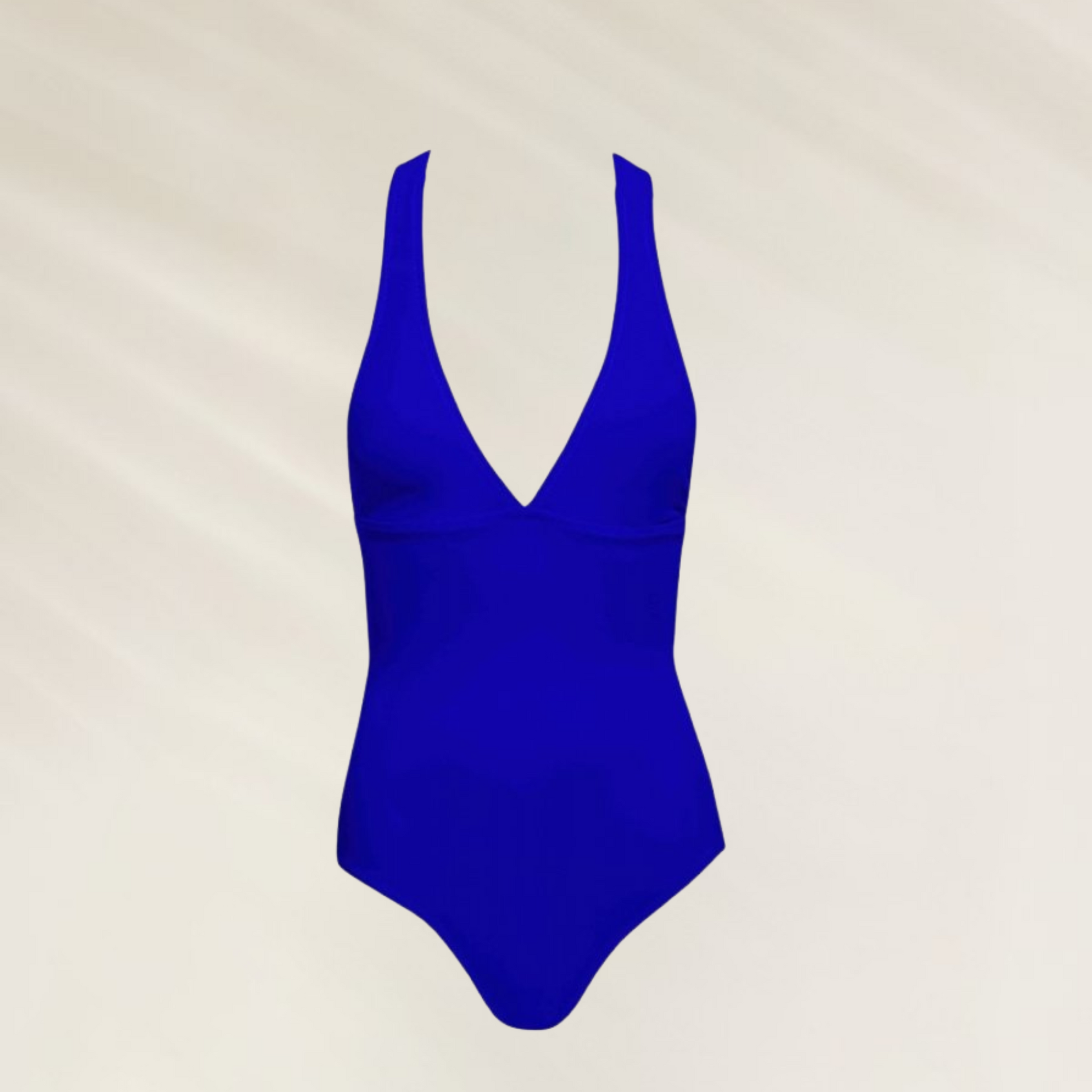 Fato de Banho Phax – Elegância Intemporal em várias cores com decote em V na cor azul vibrante