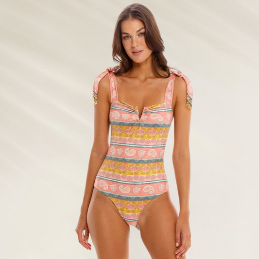 Fato de Banho Reversível Cosita Linda com Detalhes em Missangas, estilo elegante e confortável