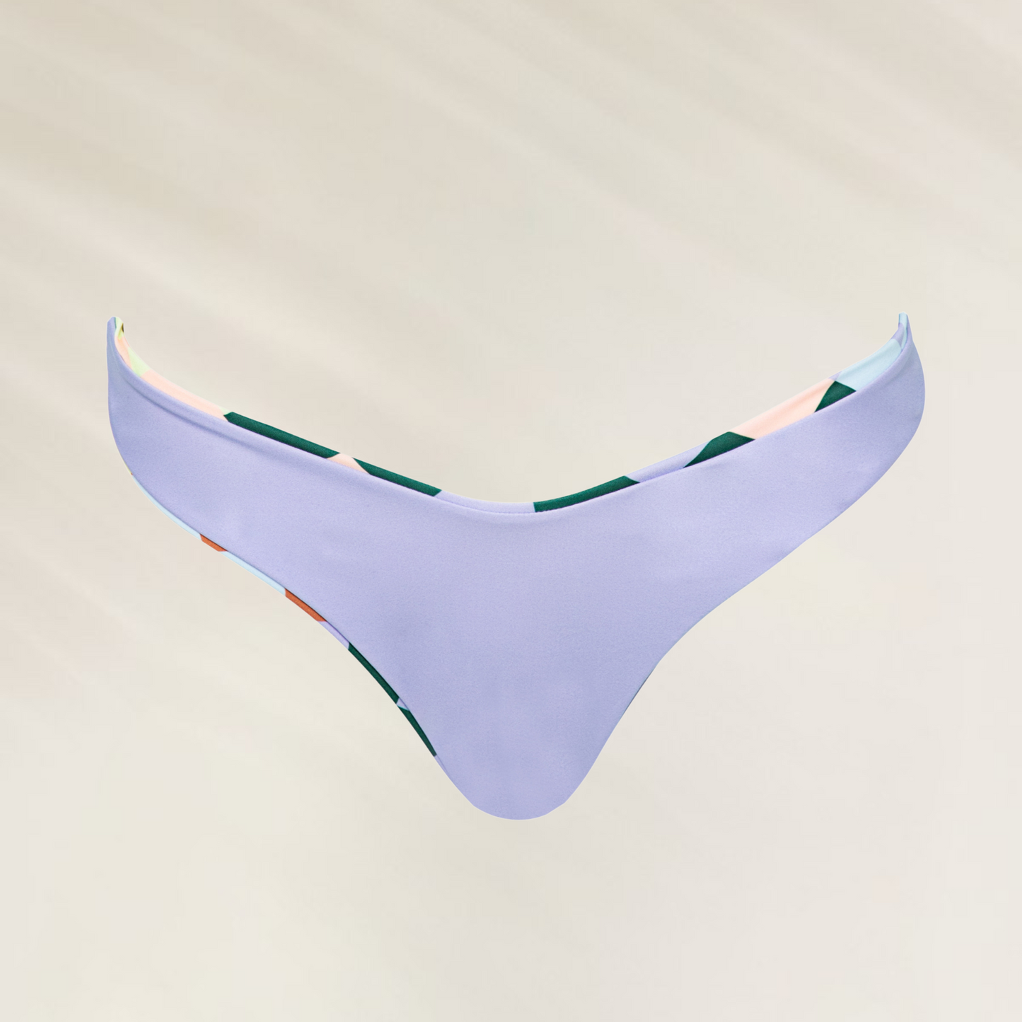 CUECA Maaji reversível Chess Splendour com estampa vibrante de folhas tropicais em rosa e laranja