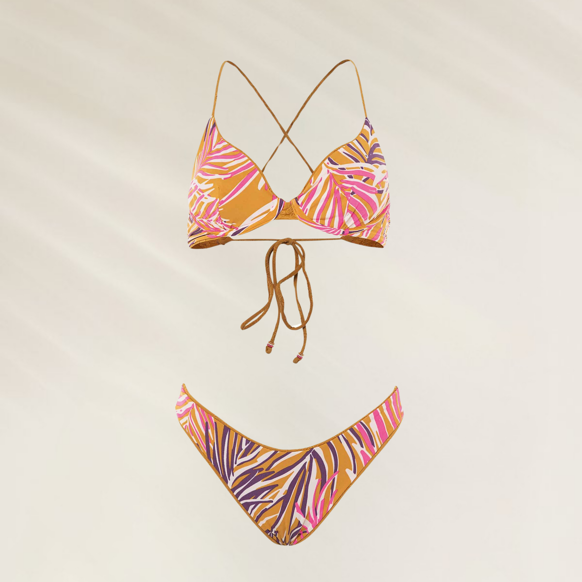 Cueca Maaji Reversível Texturada Tropical Glow em estampa colorida perfeita para o verão