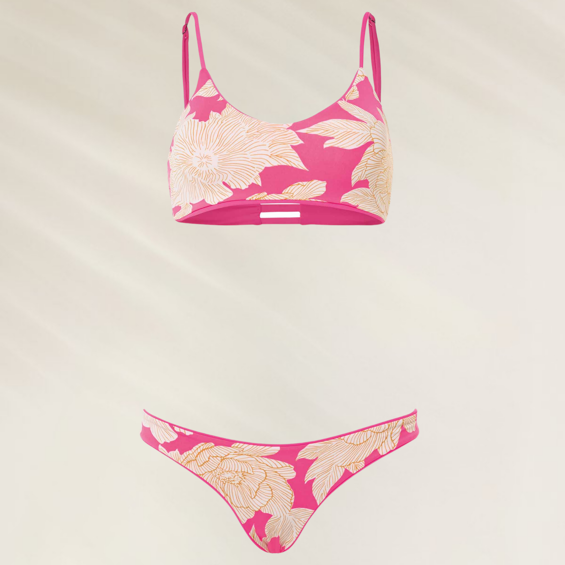Cueca Rosa Reversível Maaji – corte médio & Confortável com design floral vibrante