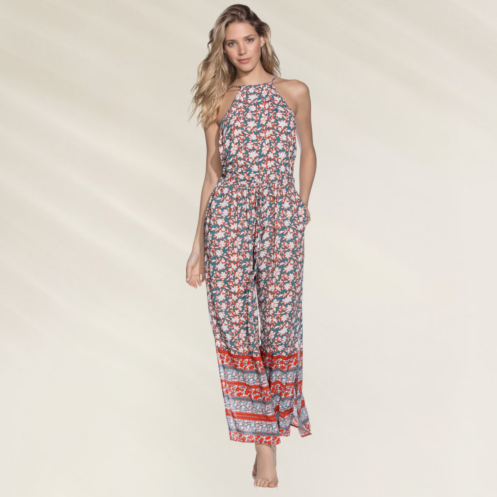 Macacão Comprido Maaji – Estilo Boho com Espírito Livre com estampa floral feminina e corte leve