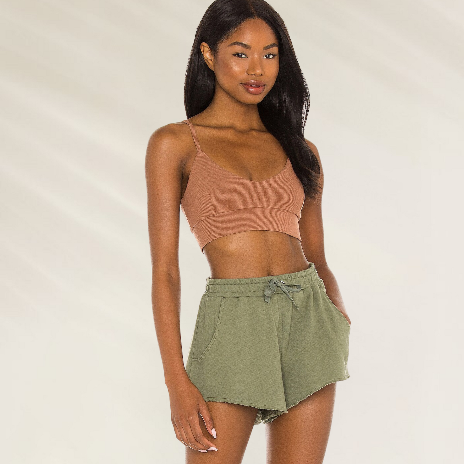 Top Loungewear Maaji em Modal – Conforto Premium em tom caramelo, ideal para relaxar com estilo