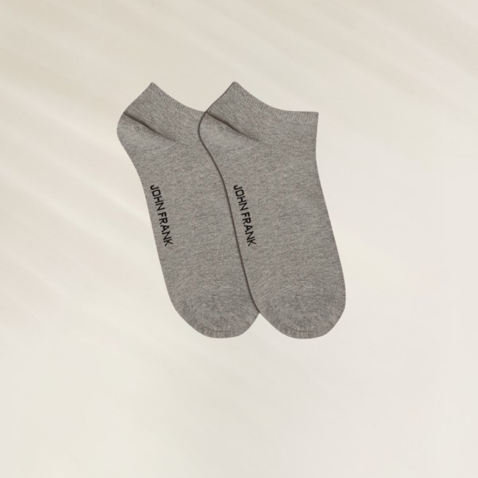Meias Curtas Masculinas John Frank – Cinza e Branco com design moderno e confortável.