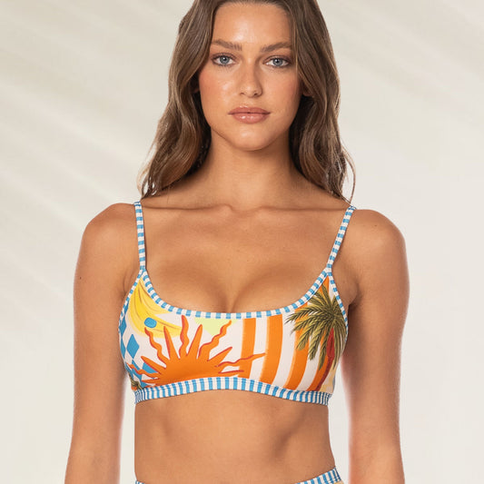 Top de Biquíni Beach Static Lane