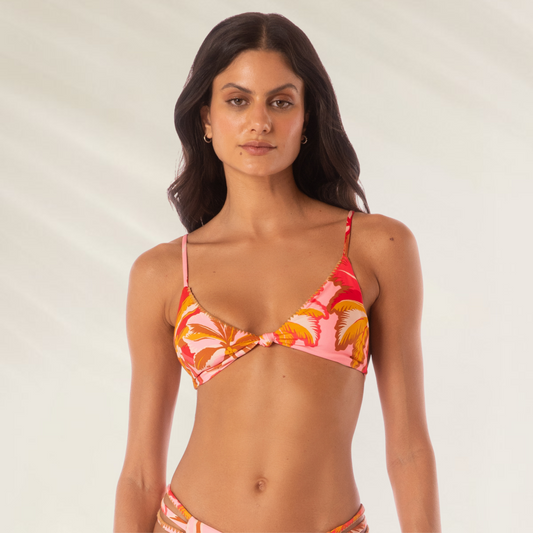Top de biquini estampado feminino Maaji em cores vibrantes para uso na praia ou piscina