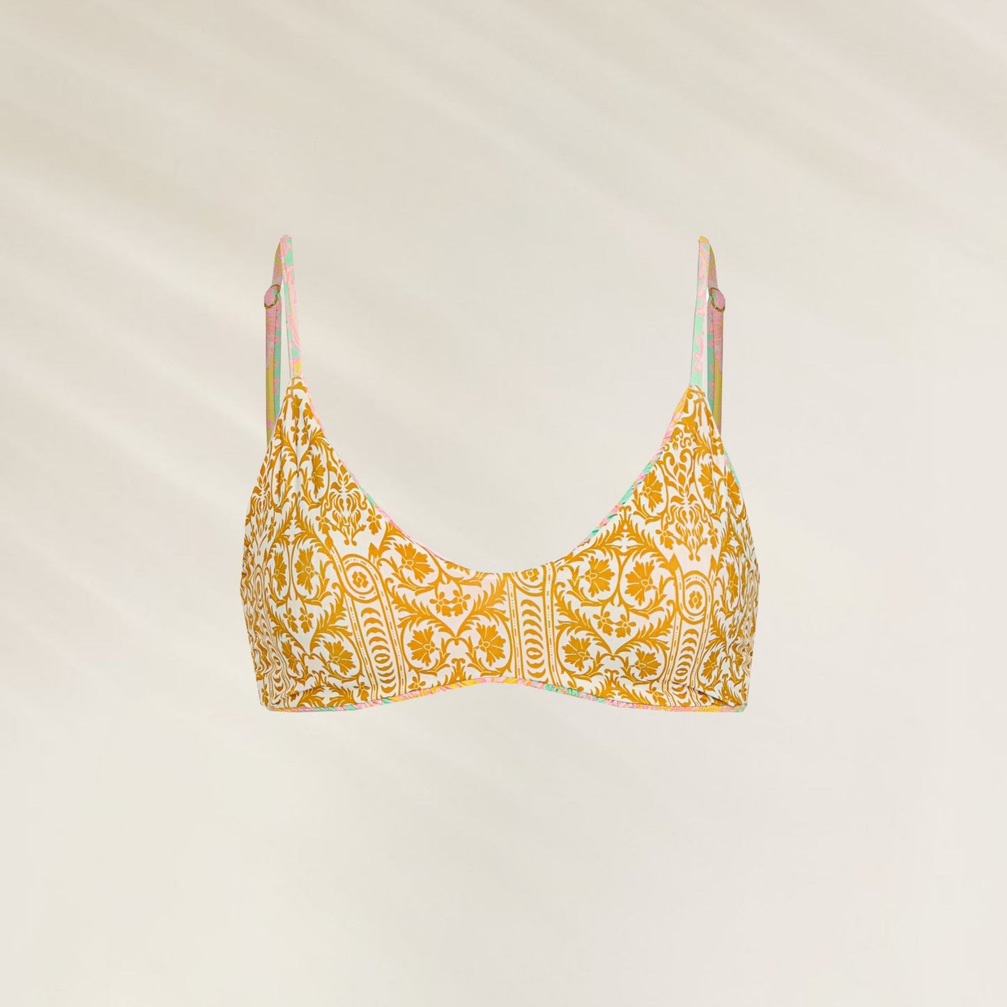 Top de Biquíni Arabian Nights Liberties da Maaji em estampas coloridas e alças ajustáveis