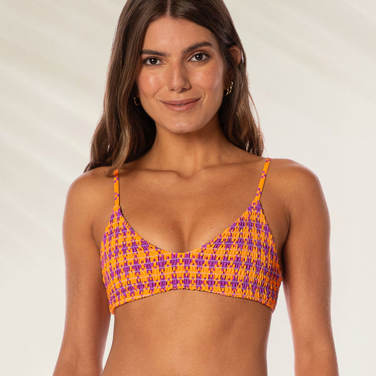 Top de Biquíni Bralette Gallineto da Maaji em cores vibrantes com design moderno