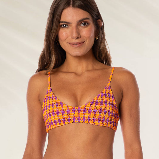 Top de Biquíni Bralette Gallineto da Maaji em cores vibrantes com design moderno