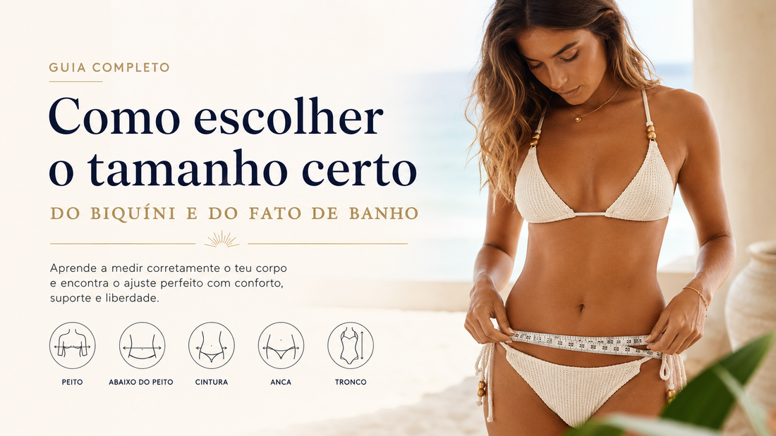 Guia para escolher o tamanho certo do biquíni e do fato de banho