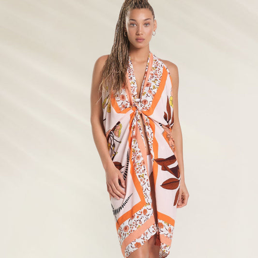 Pareo Multifuncional com Pompons