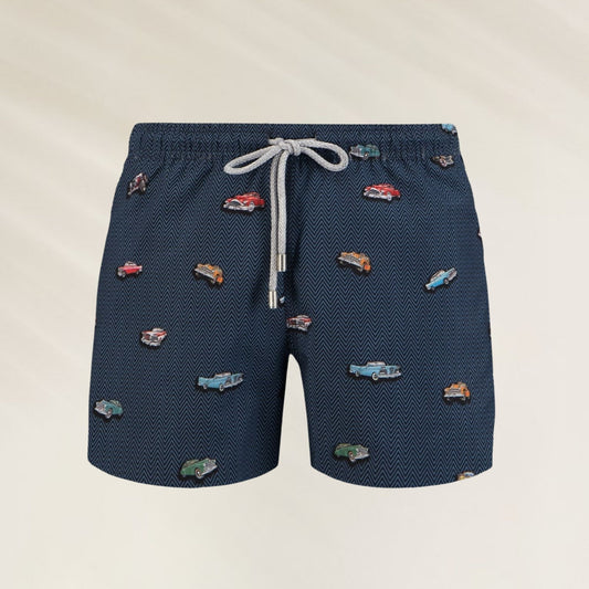 John Frank "Retro Car" Kids' Swim Trunks