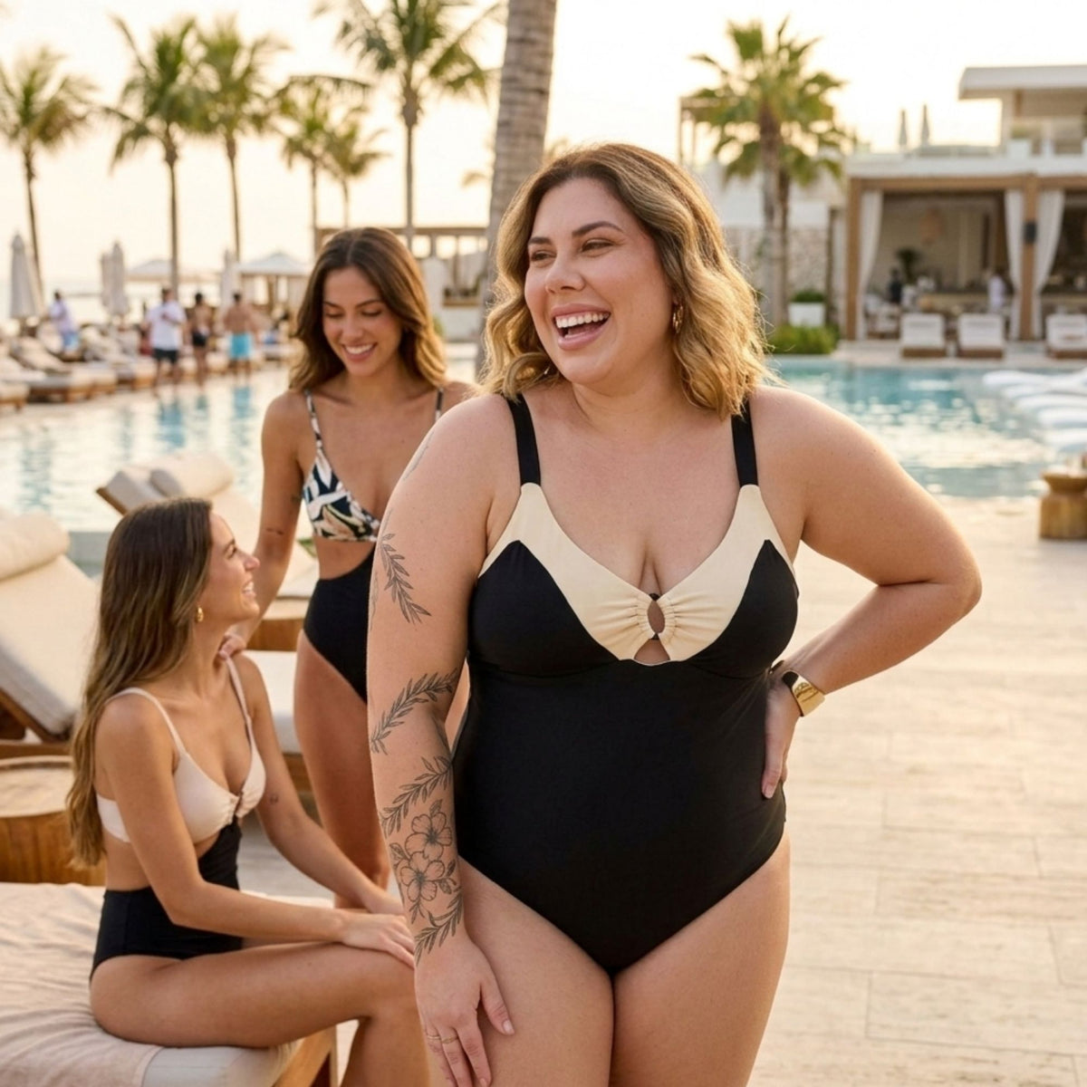 Curvy U-neck Swimsuit — em destaque 2