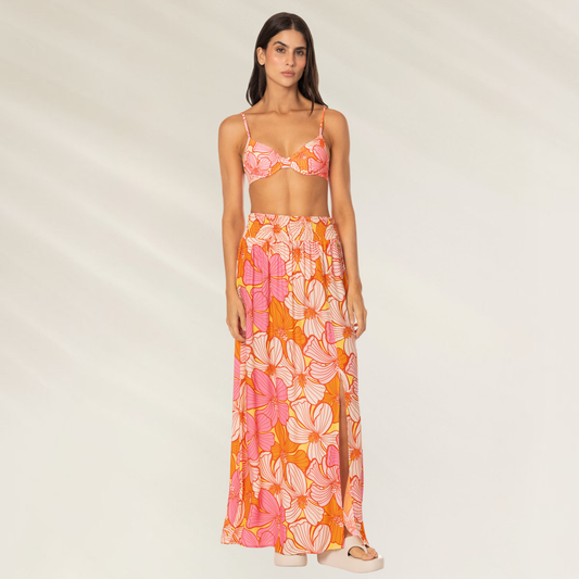Saia Longa Retro Bloom