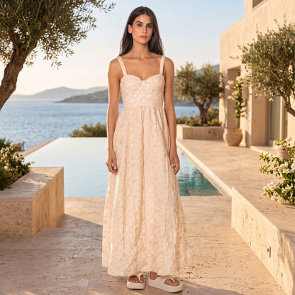 Robe longue Moonlit Lace Lamary