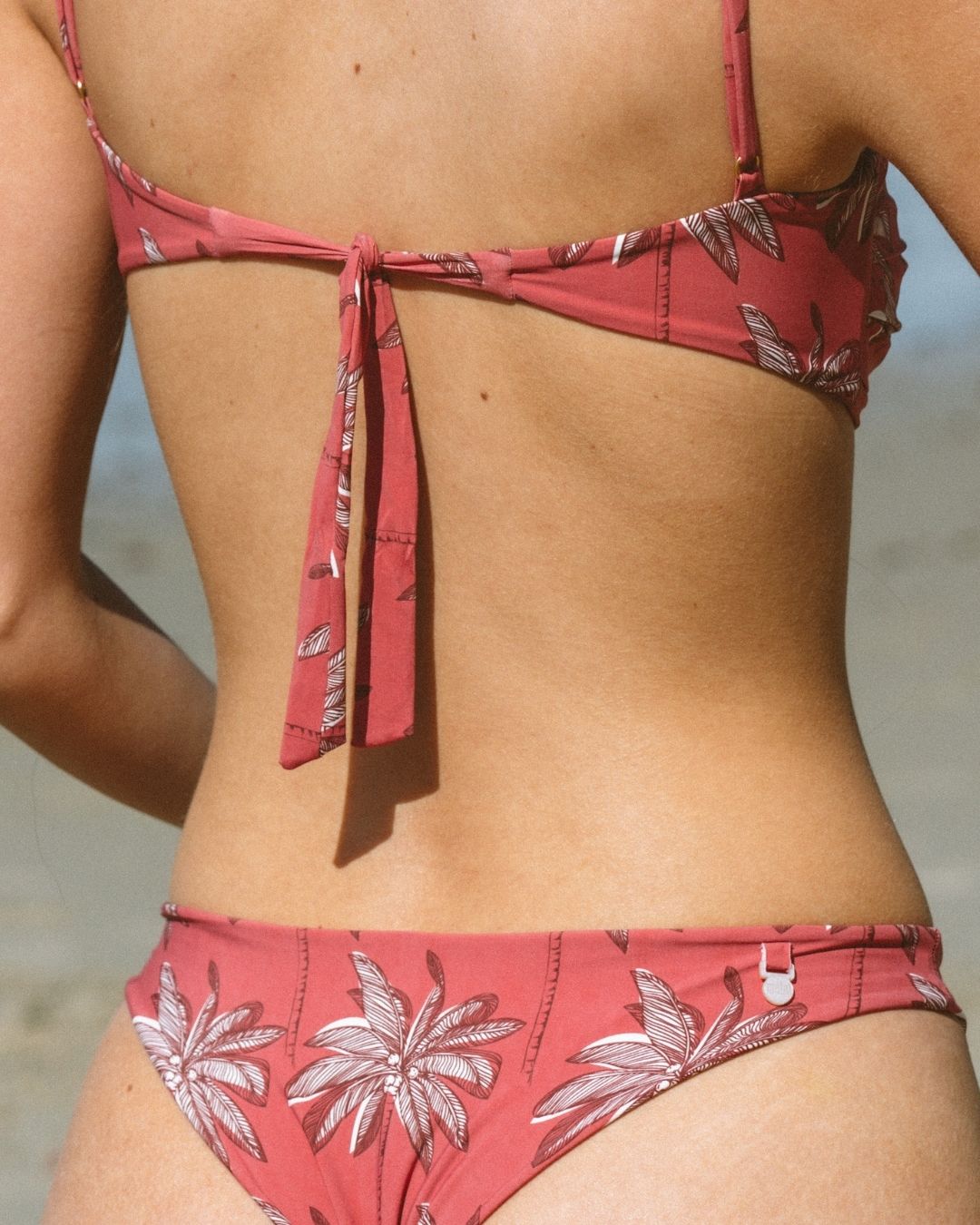 Cueca de Biquíni Elite Coral Tropical — em destaque 3