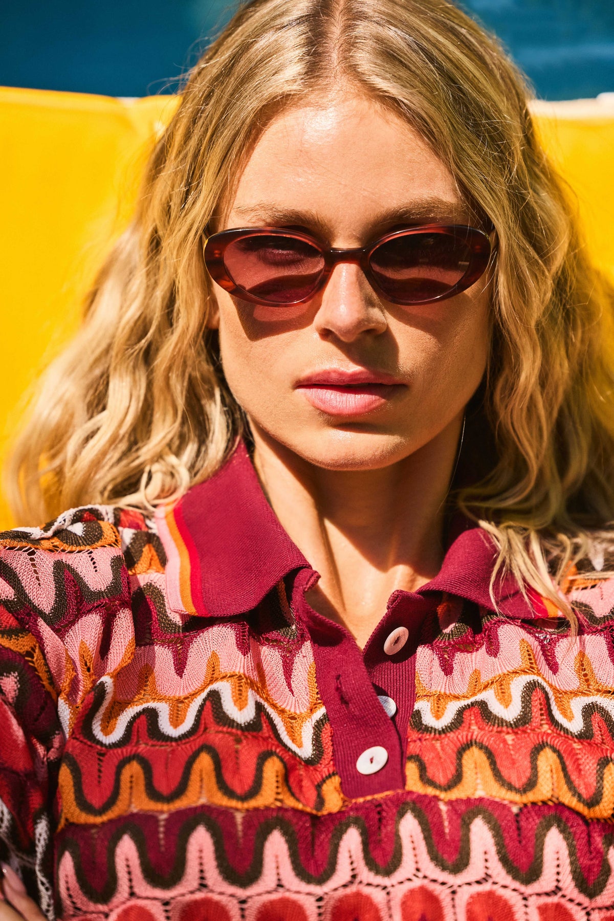 Camisola Padrão Tropical Oversize — em destaque 2