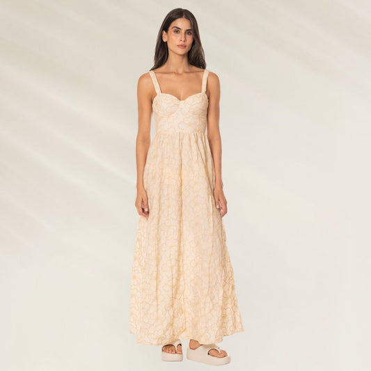 Vestido Longo Moonlit Lace Lamary