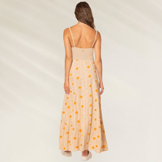 Vestido Comprido Saffron Glow Liah