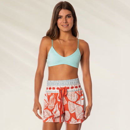 Calção Australian Reef Rhino da Maaji em estampa vibrante, ideal para dias de praia