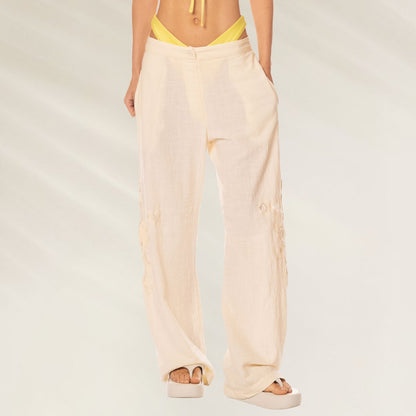 Calças Beach Netting Rangi da Maaji em tecido leve, perfeitas para o verão e looks de praia
