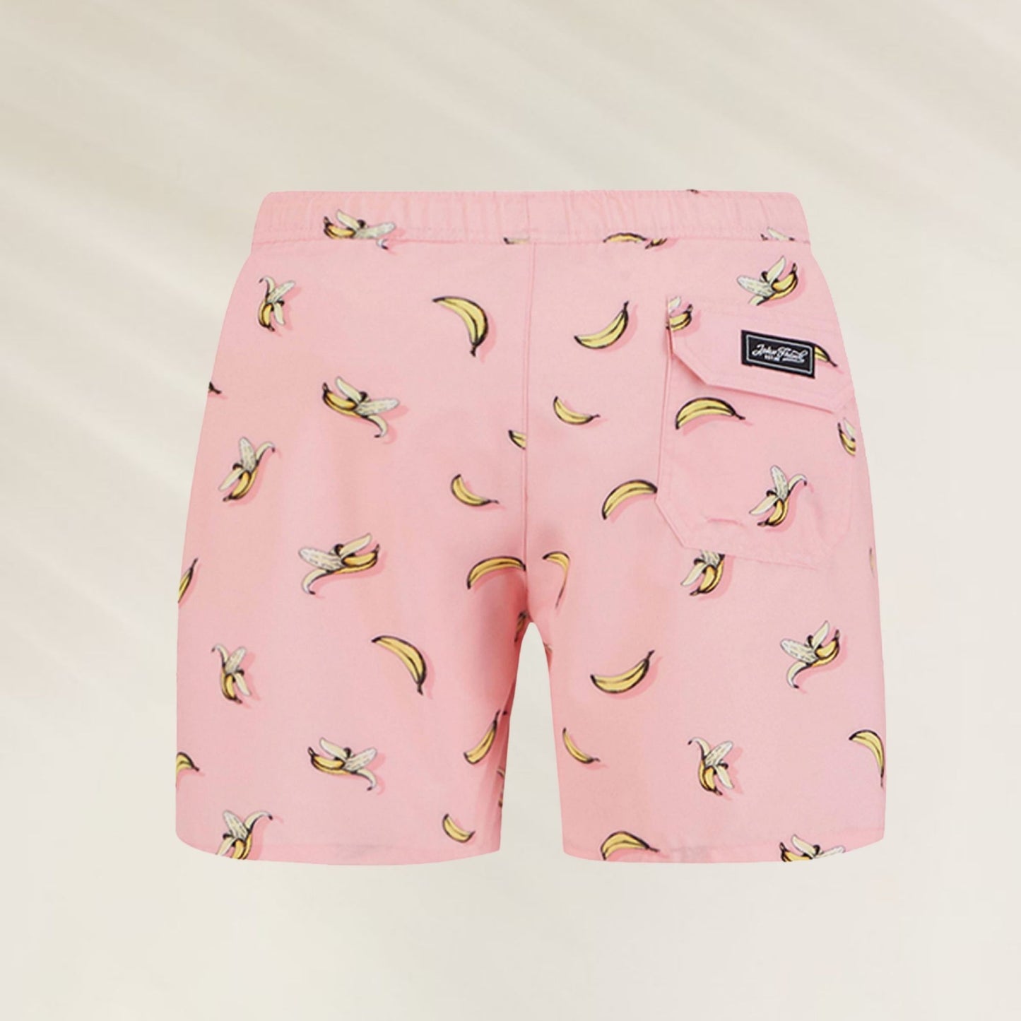 Calções de Banho Homem Banana Pink da John Frank com estampa colorida de bananas