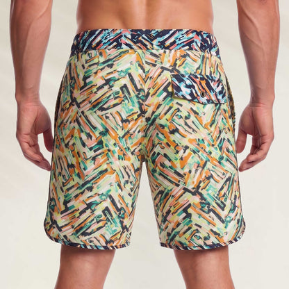 Calções de Banho Homem Surf Print da Maaji com estampa colorida e bolso traseiro