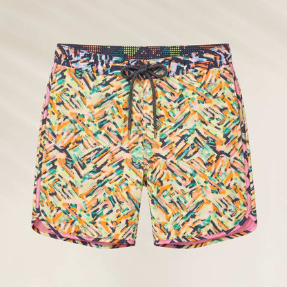 Calção de banho masculino Maaji com estampa Surf Print vibrante e ajuste confortável