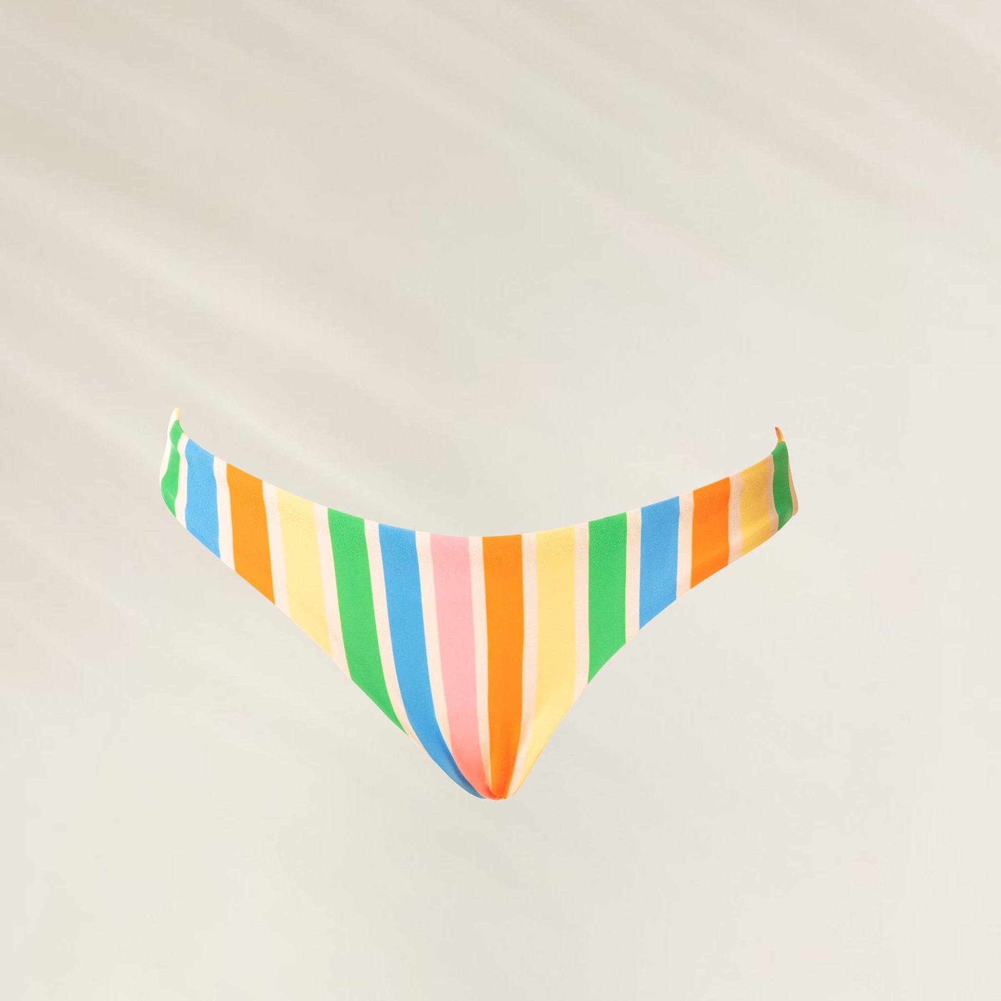 Cueca de Biquíni Reversível Rhythmic Lines em cores vibrantes ideal para o verão