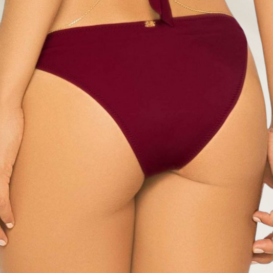 Cueca Phax de corte medio e cor Vinho com ajuste confortável para dias de sol na praia