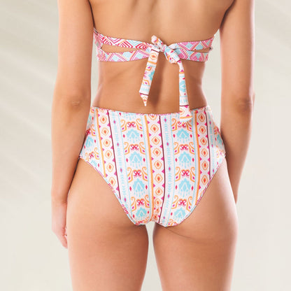 Cueca Reversível Cintura Alta Pastel da Phax com estampa vibrante para conforto e estilo na praia
