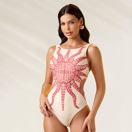 Fato de Banho Cueca Asa Delta Sol com estampa de sol, ideal para dias de praia e piscina