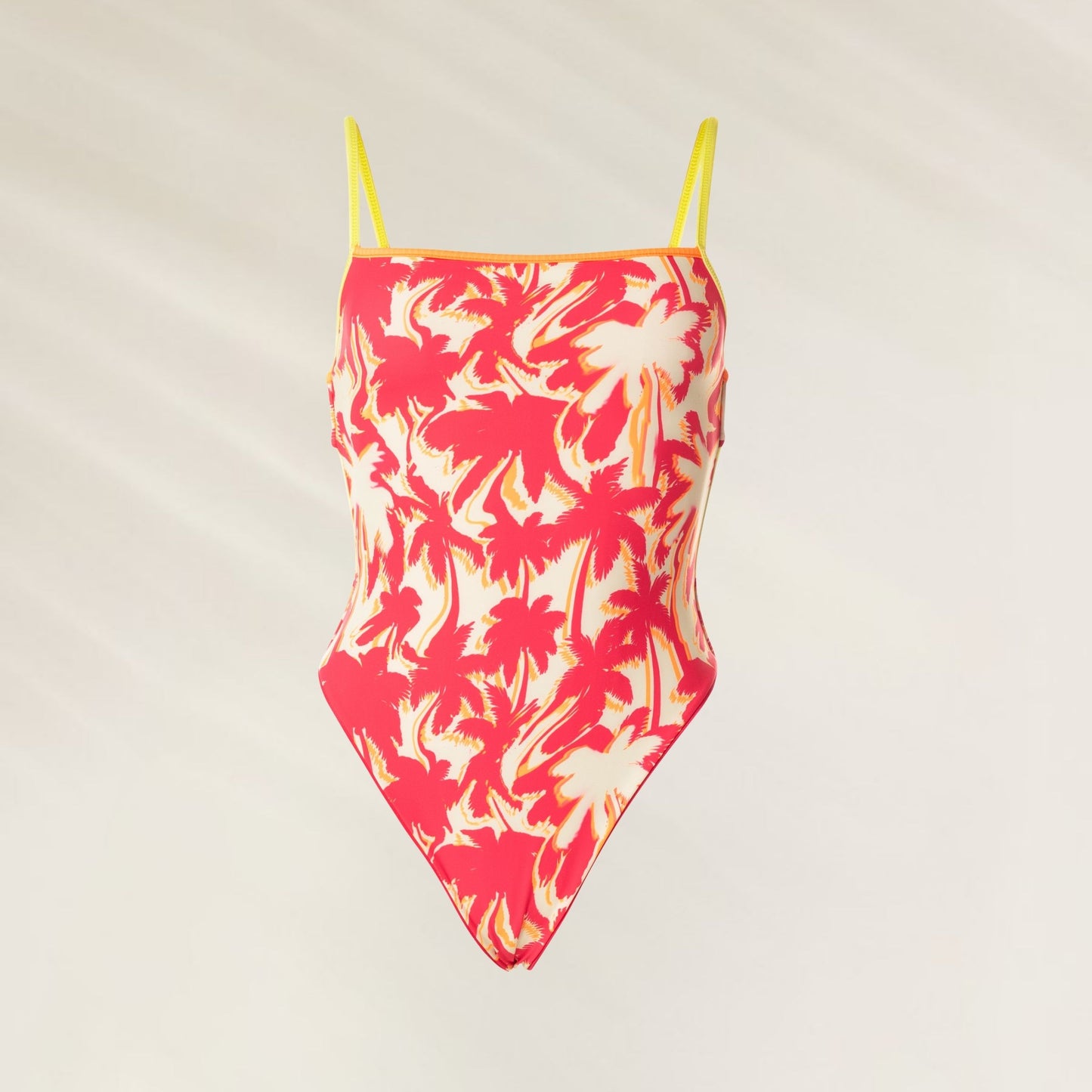 Fato de Banho Sundazed Genova com estampa tropical em tons vibrantes e alças amarelas