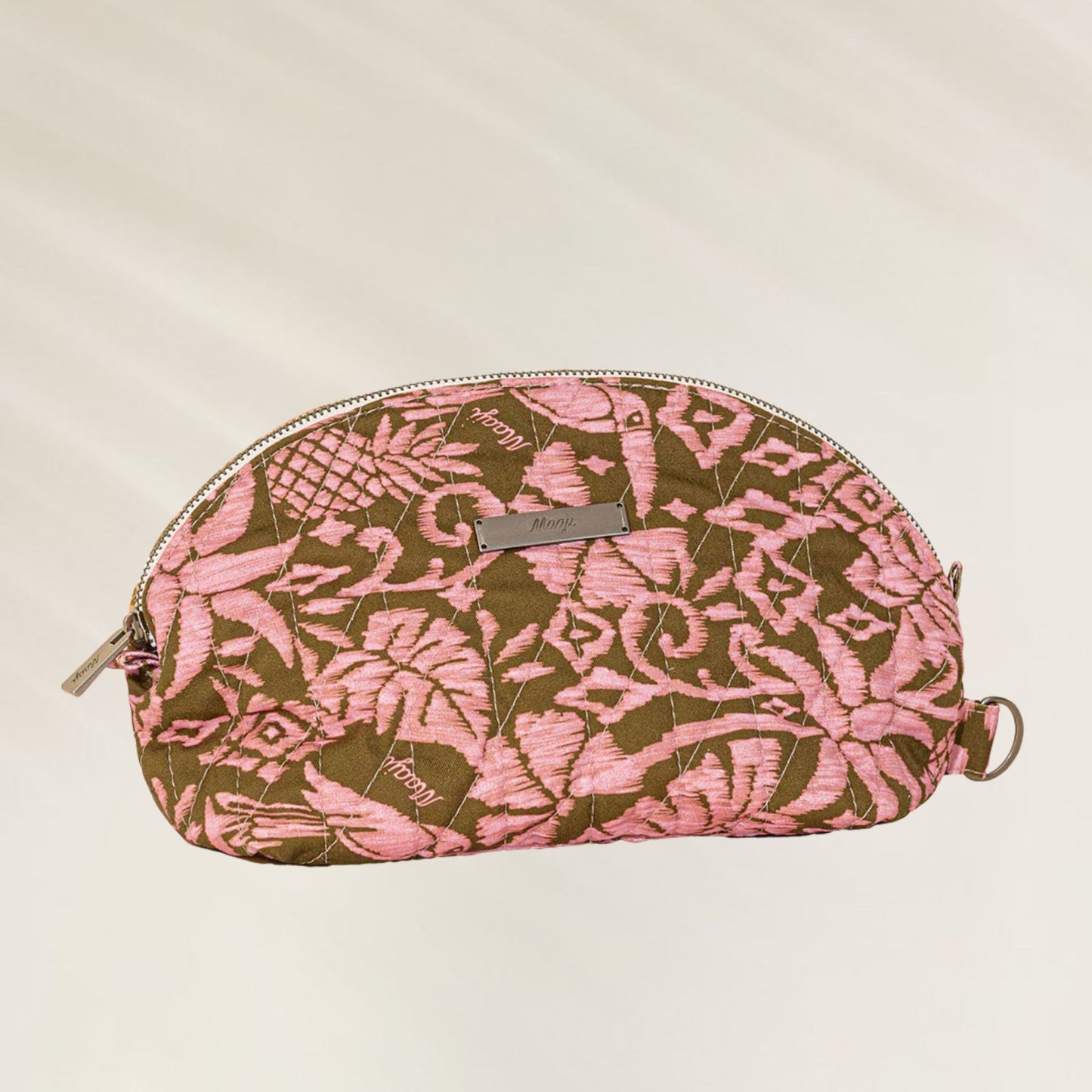 Bolsa Maaji com estampa floral em rosa e marrom, ideal para uso diário e elegância