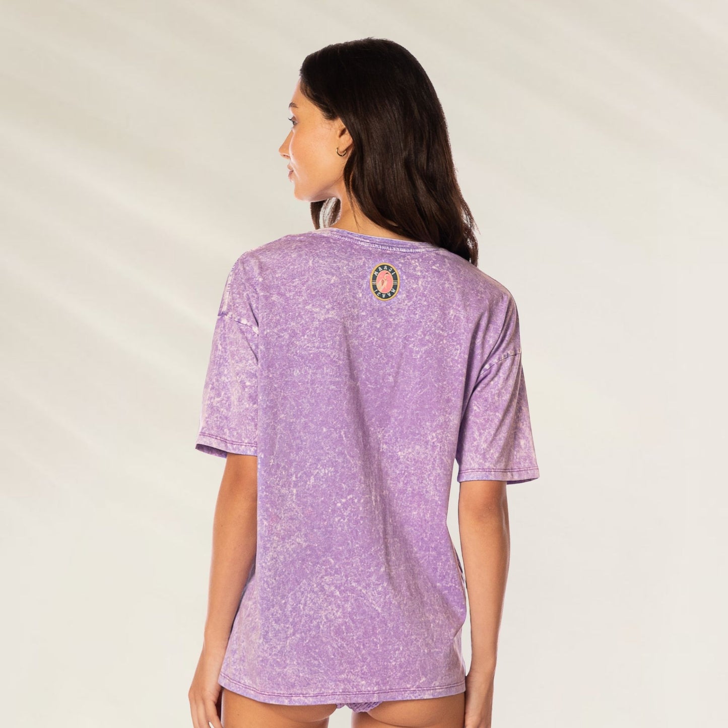 Camiseta T-Shirt Lavender Azalea da Maaji em tom lavanda com design moderno nas costas