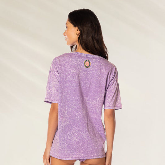 Camiseta T-Shirt Lavender Azalea da Maaji em tom lavanda com design moderno nas costas