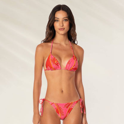Top de Biquíni Balmy Reversível em cores vibrantes com design moderno e alças ajustáveis