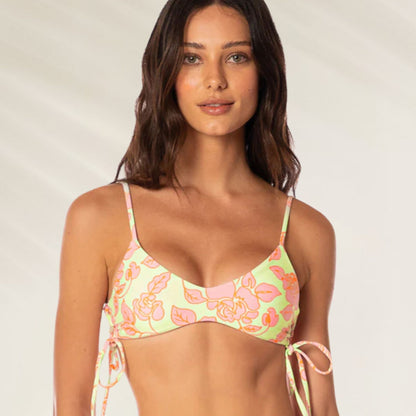 Top de Biquíni Blooming Glow Portico da Maaji com estampa floral e alças ajustáveis